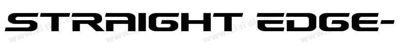 Straight Edge字体转换